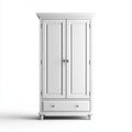 Armadio guardaroba 2 ante bianco 100 x 55 x 200 cm in MDF rettangolare con cassetto